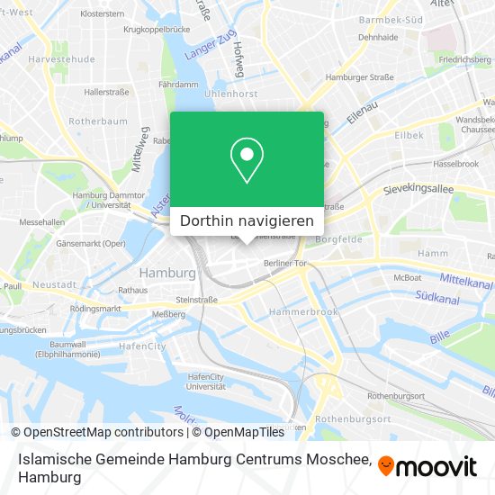 Islamische Gemeinde Hamburg Centrums Moschee Karte