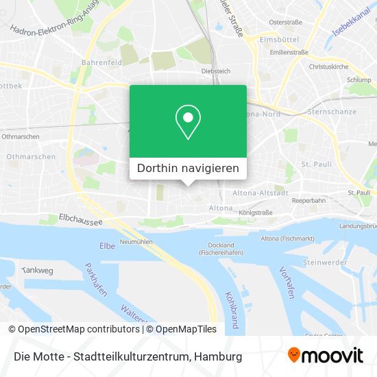 Die Motte - Stadtteilkulturzentrum Karte