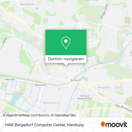 HAW Bergedorf Computer Center Karte