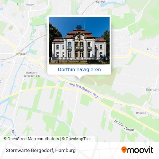 Sternwarte Bergedorf Karte