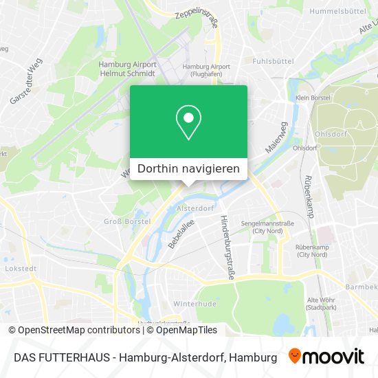 DAS FUTTERHAUS - Hamburg-Alsterdorf Karte