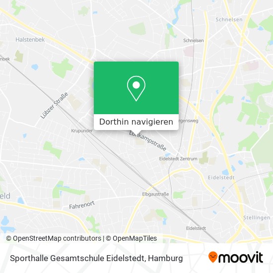 Sporthalle Gesamtschule Eidelstedt Karte