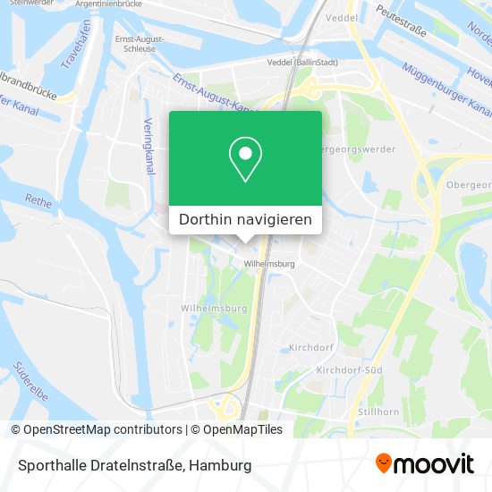 Sporthalle Dratelnstraße Karte