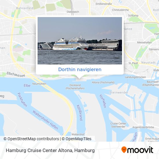 Hamburg Cruise Center Altona Karte