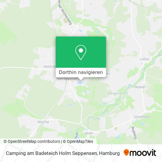 Camping am Badeteich Holm Seppensen Karte