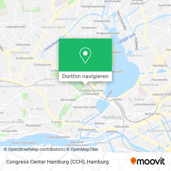 Congress Center Hamburg‎ (CCH) Karte
