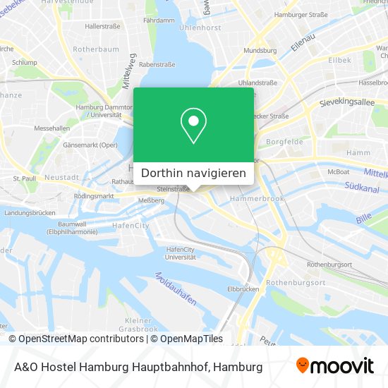 A&O Hostel Hamburg Hauptbahnhof Karte