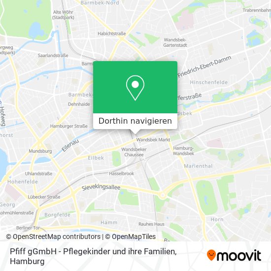 Pfiff gGmbH - Pflegekinder und ihre Familien Karte