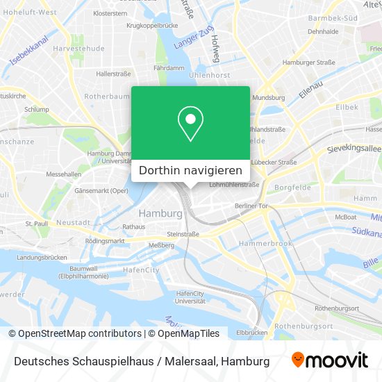 Deutsches Schauspielhaus / Malersaal Karte