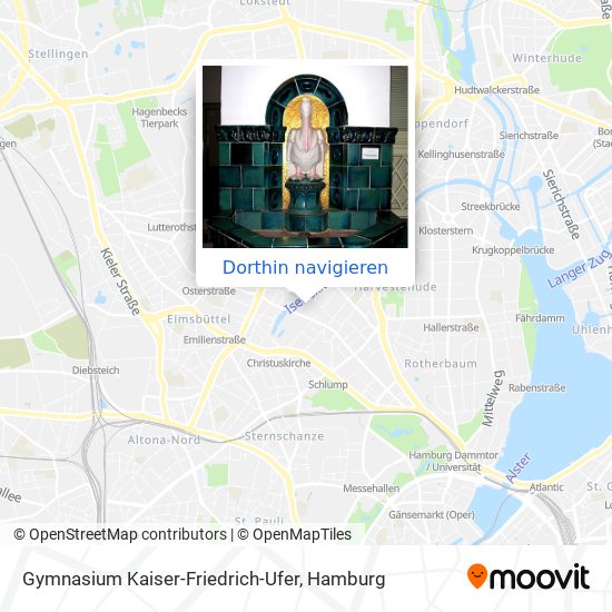 Gymnasium Kaiser-Friedrich-Ufer Karte