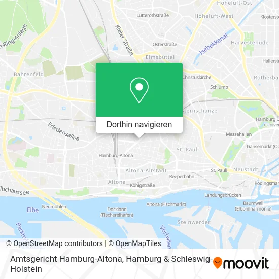 Amtsgericht Hamburg-Altona Karte