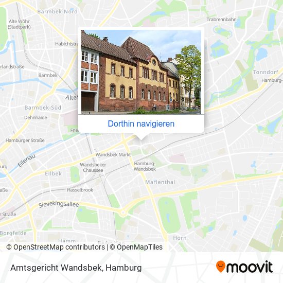 Amtsgericht Wandsbek Karte