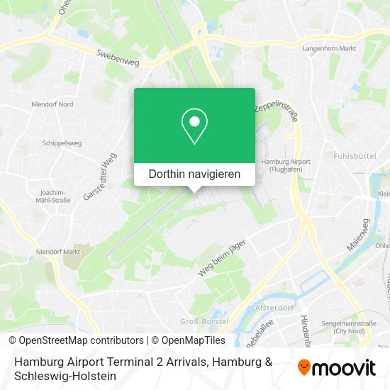 Hamburg Airport Terminal 2 Arrivals Karte