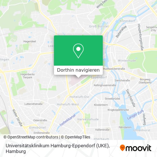 Universitätsklinikum Hamburg-Eppendorf (UKE) Karte