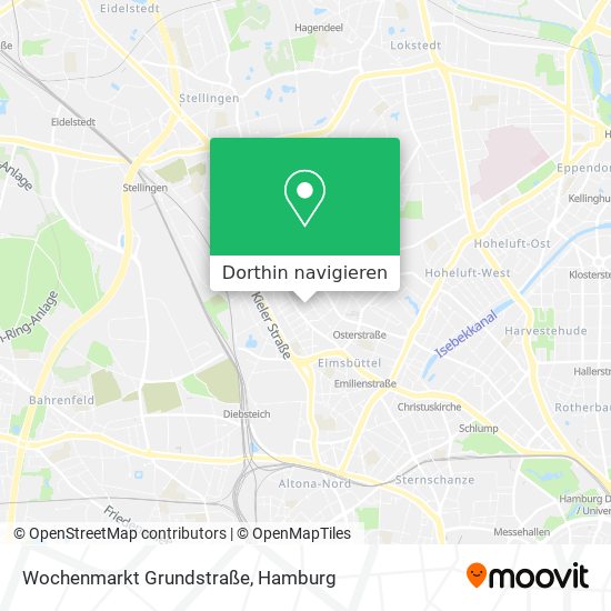 Wochenmarkt Grundstraße Karte