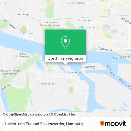 Hallen- und Freibad Finkenwerder Karte