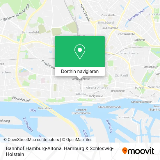 Bahnhof Hamburg-Altona Karte