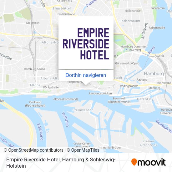 Empire Riverside Hotel Karte