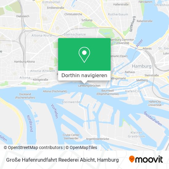 Große Hafenrundfahrt Reederei Abicht Karte