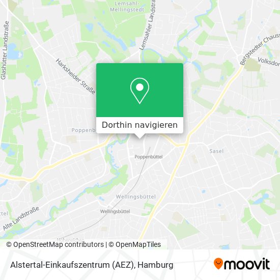 Alstertal-Einkaufszentrum (AEZ) Karte