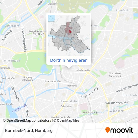 Barmbek-Nord Karte