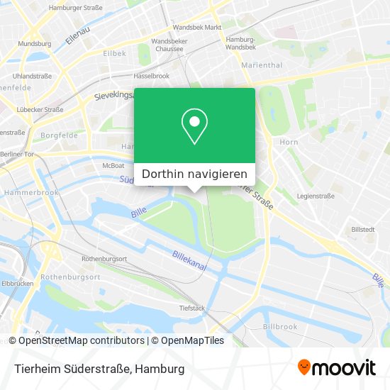 Tierheim Süderstraße Karte