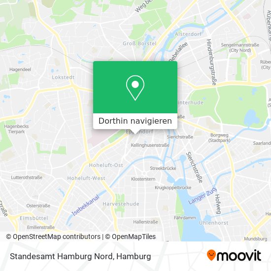 Standesamt Hamburg Nord Karte