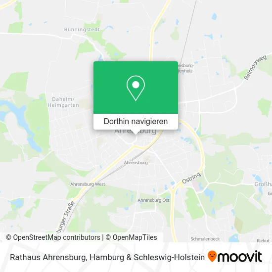 Rathaus Ahrensburg Karte