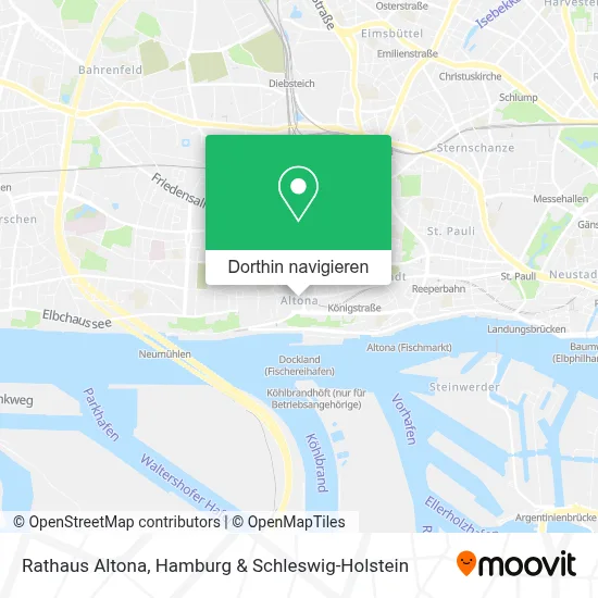 Rathaus Altona Karte