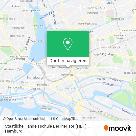 Staatliche Handelsschule Berliner Tor (HBT) Karte