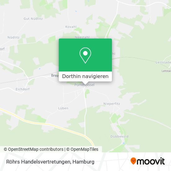 Röhrs Handelsvertretungen Karte