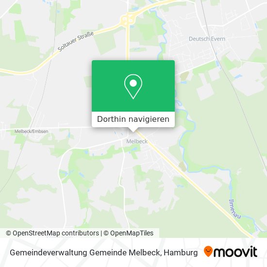 Gemeindeverwaltung Gemeinde Melbeck Karte
