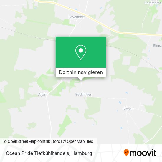 Ocean Pride Tiefkühlhandels Karte
