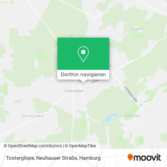 Tosterglope, Neuhauser Straße Karte