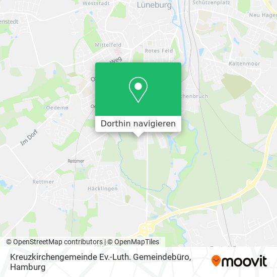 Kreuzkirchengemeinde Ev.-Luth. Gemeindebüro Karte