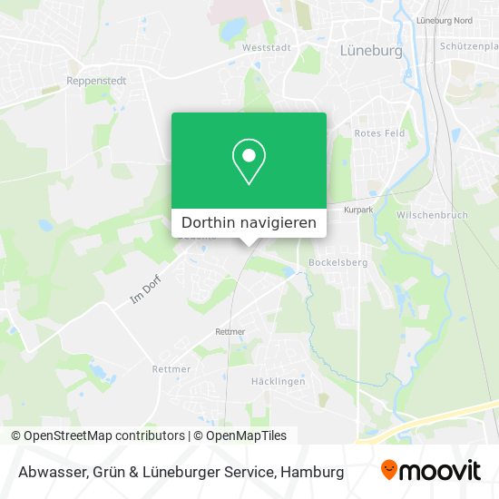 Abwasser, Grün & Lüneburger Service Karte