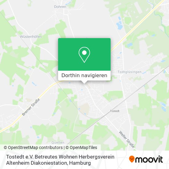 Tostedt e.V. Betreutes Wohnen Herbergsverein Altenheim Diakoniestation Karte