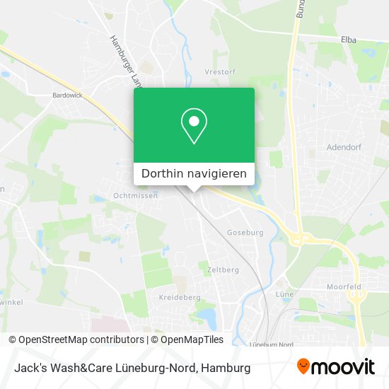 Jack's Wash&Care Lüneburg-Nord Karte