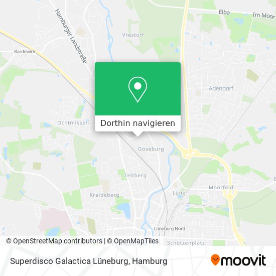 Superdisco Galactica Lüneburg Karte