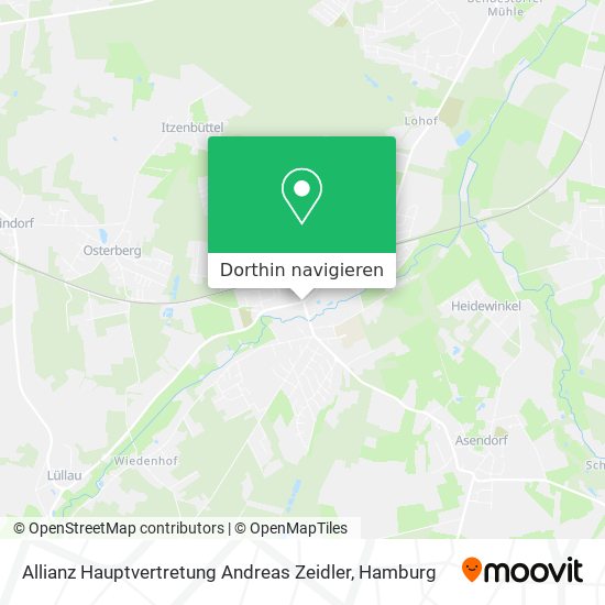 Allianz Hauptvertretung Andreas Zeidler Karte