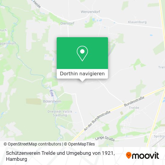 Schützenverein Trelde und Umgebung von 1921 Karte