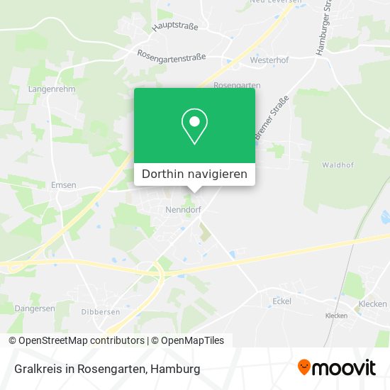 Gralkreis in Rosengarten Karte