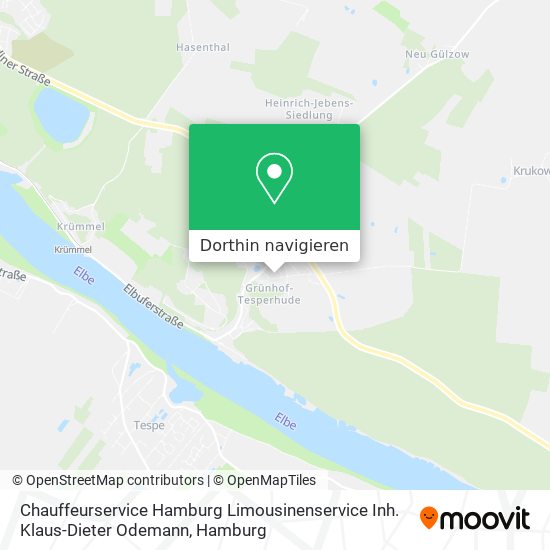 Chauffeurservice Hamburg Limousinenservice Inh. Klaus-Dieter Odemann Karte