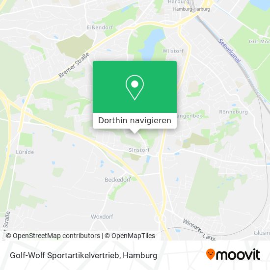 Golf-Wolf Sportartikelvertrieb Karte