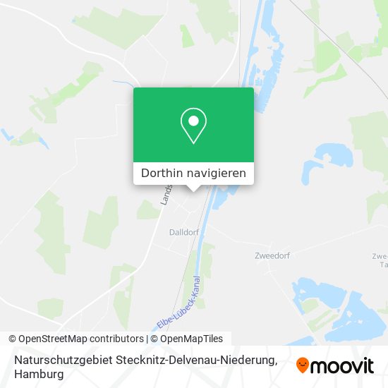 Naturschutzgebiet Stecknitz-Delvenau-Niederung Karte