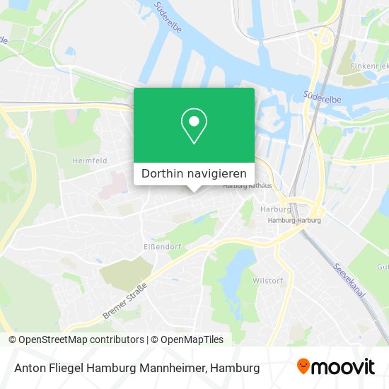 Anton Fliegel Hamburg Mannheimer Karte