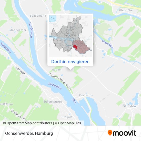 Ochsenwerder Karte