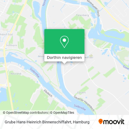 Grube Hans-Heinrich Binnenschiffahrt Karte