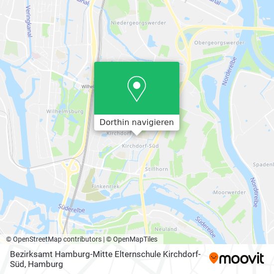 Bezirksamt Hamburg-Mitte Elternschule Kirchdorf-Süd Karte