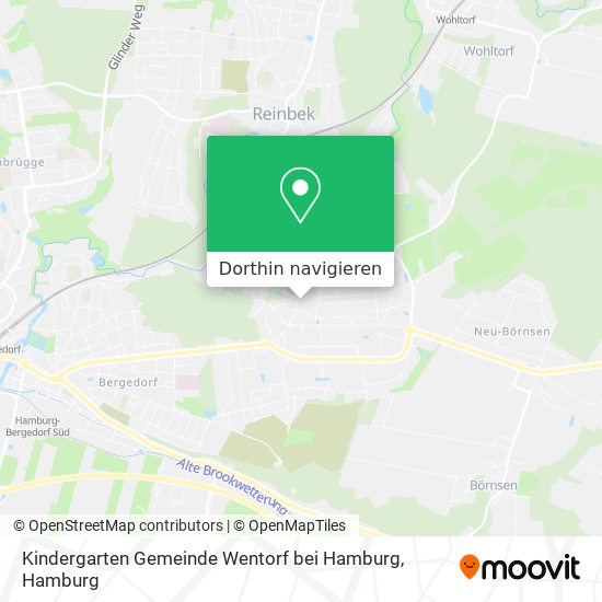 Kindergarten Gemeinde Wentorf bei Hamburg Karte